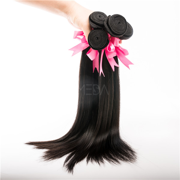 Silky Straight Wave Style and Human Hair Material virgin hair weft CX015